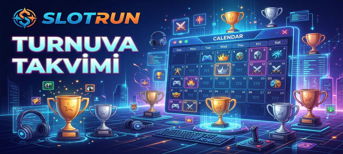 Slotrun turnuva etkinlik takvim geniş görsel