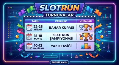 Slotrun turnuva etkinlik takvim blog kapak