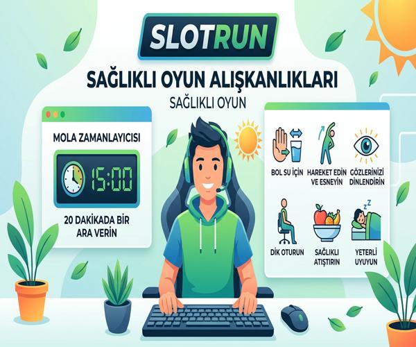 Slotrun sağlıklı oyun paneli mola hatırlatıcısı