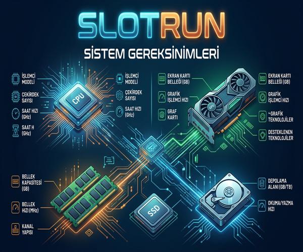 Slotrun sistem gereksinimleri donanım görseli