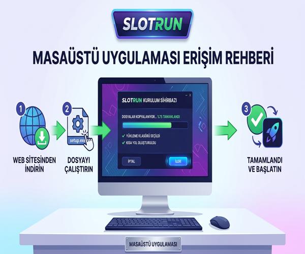 Slotrun masaüstü erişim temsili görsel