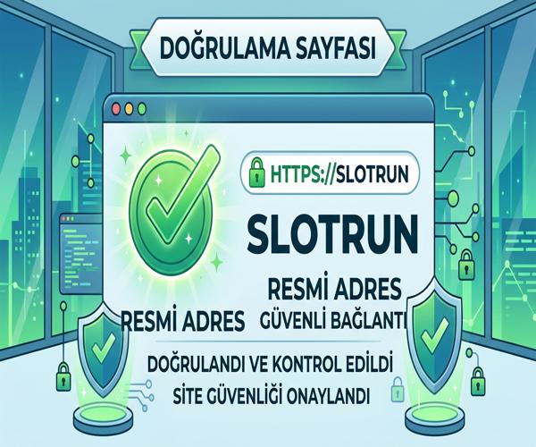 Slotrun resmi adres doğrulama görseli