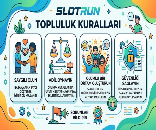 Slotrun topluluk kuralları görseli