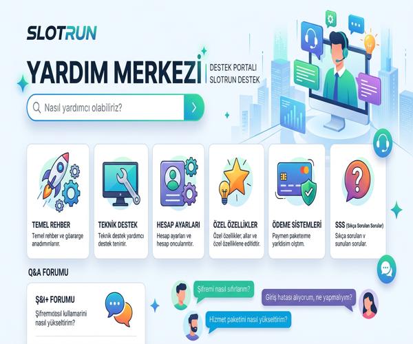 Slotrun yardım merkezi destek görseli
